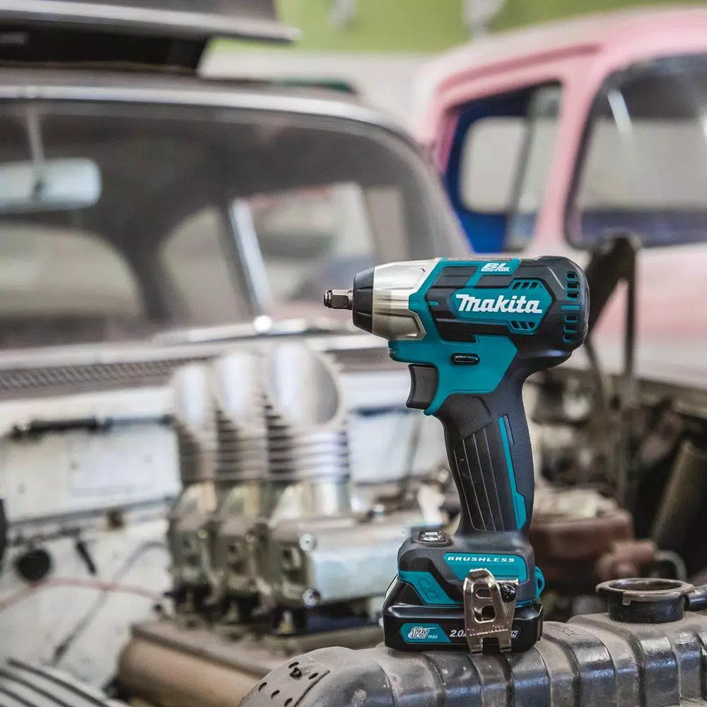 Makita 12V Max CXT Brushless 3/8 in. Square Drive Impact Wrench Kit (2.0 Ah)