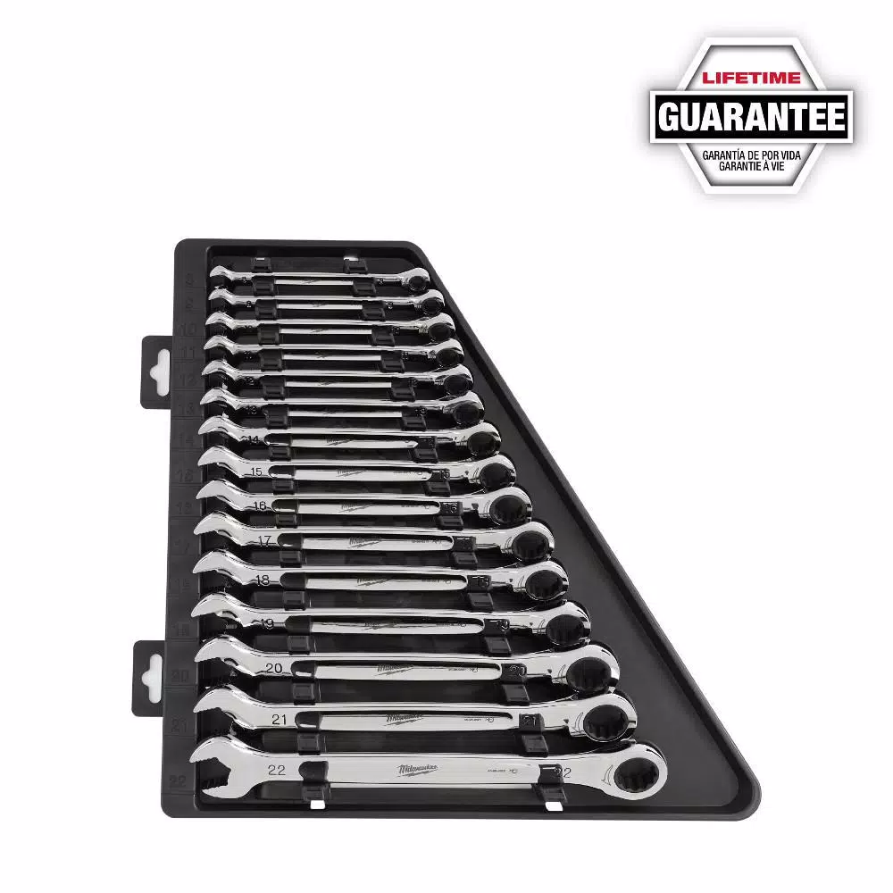Milwaukee M12 FUEL 12V Cordless 1/4 in. Extended Reach Ratchet Kit with Metric Ratcheting Wrench Set