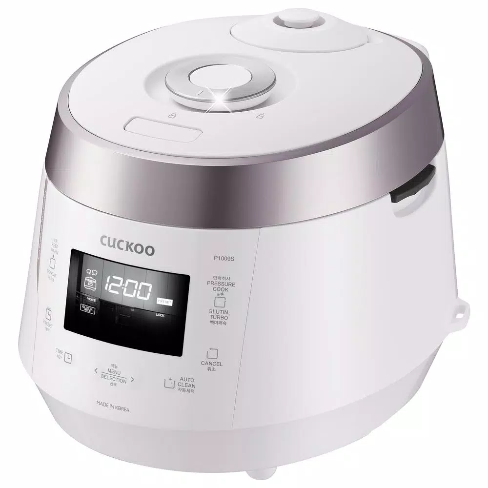 Cuckoo 10-Cup High Pressure Rice Cooker, CRP-P1009SW, White