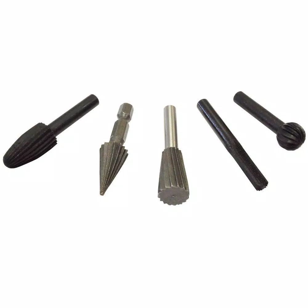 eazypower 5-Piece 1/4 in. Shank Rotary File Assortment Set