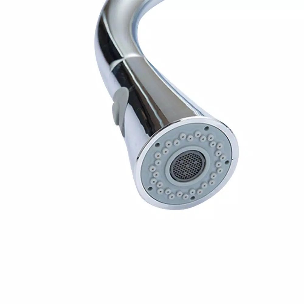 Vanity Art Single-Handle Pull-Down Kitchen Faucet with Sprayer Wand, Chrome Finish