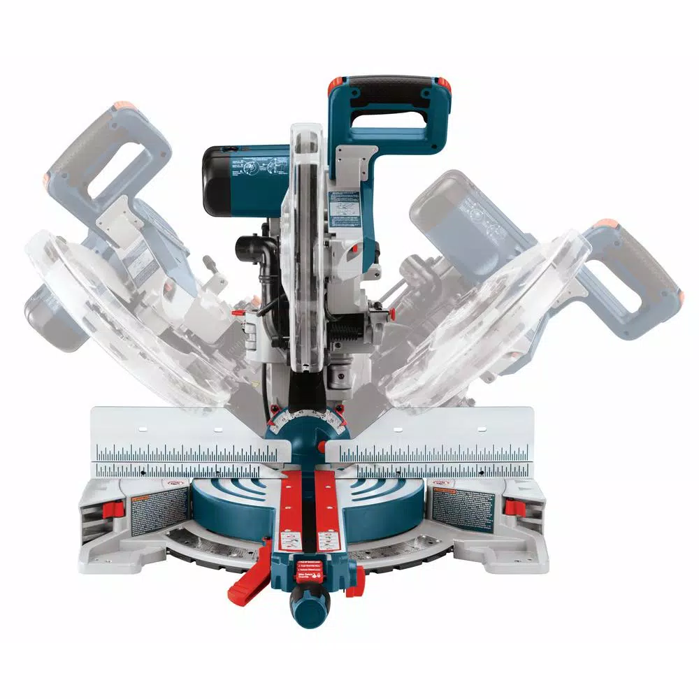Bosch 12 in. 15 Amp Dual-Bevel Sliding Glide Miter Saw with 60 Tooth Blade
