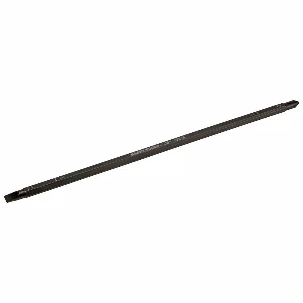 Klein Tools Replacement Adjustable Length Screwdriver Blades, #2 Phillips & 1/4 in. Slotted