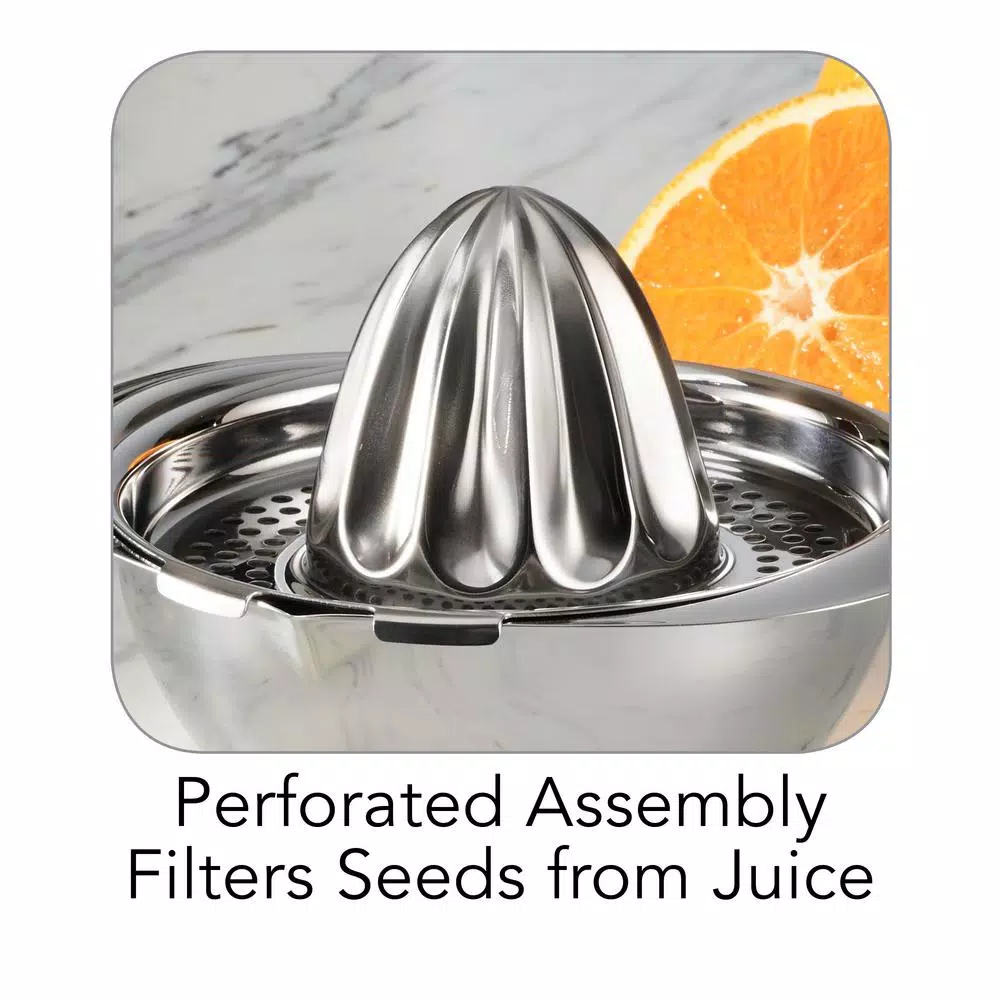 Tramontina Gourmet 13 oz. Citrus Juicer, 18/10 Stainless Steel
