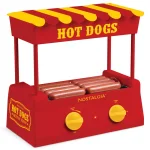 Nostalgia Red 8-Hot Dog Roller and 6-Bun Warmer Countertop Specialty Grill thumbnail 3
