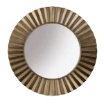 Household Essentials 37" Bronze Sunburst Round Wall Mirror - Contemporary Glam Accent Mirror thumbnail 5