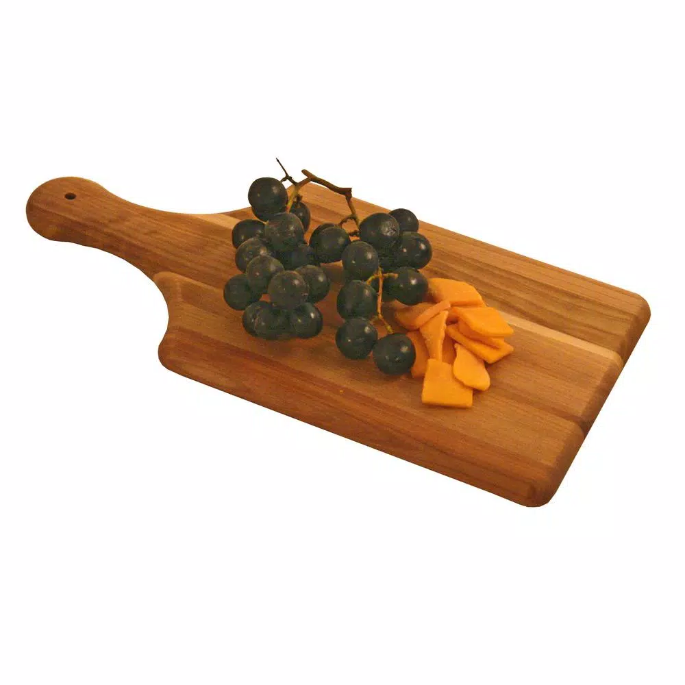 Catskill Craftsmen 14 in. Hardwood Cutting Board & Serving Paddle - Natural Birch Farmhouse Style