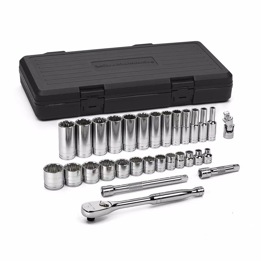 GEARWRENCH 3/8 in. Drive 12-Point SAE Mechanics Tool Set, 30-Piece