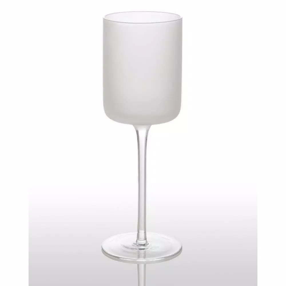 Abigails White Night Frosted Water Glass, 12 oz Matte Finish Glassware