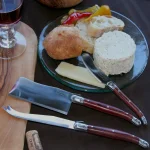 Unbranded Laguiole 3-Piece Pakkawood Cheese Knife Set with Stainless Steel Blades thumbnail 3
