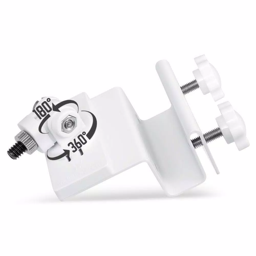 Wasserstein Weatherproof Gutter Mount for Arlo Pro, Ultra, Go, and Essential Cameras (White)