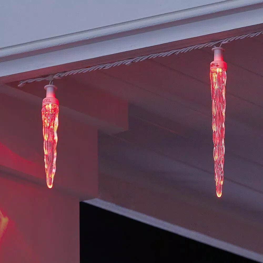 LightShow ColorMotion 24-Light Multi-Color Deluxe LED Icicle Christmas String Lights