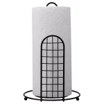Unbranded Grid Collection Black Steel Free Standing Paper Towel Holder thumbnail 4