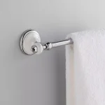 Delta Alexandria 24 in. Towel Bar, Chrome and White, Rustic Farmhouse Style thumbnail 5