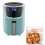 GoWISE USA 2 Qt. Mini Digital Air Fryer with Touchscreen, Mint/Silver thumbnail 1