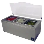 Paragon Pro-Series Stainless Steel Insulated Condiment Server with Acrylic Lid thumbnail 3