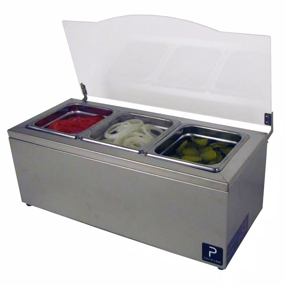 Paragon Pro-Series Stainless Steel Insulated Condiment Server with Acrylic Lid