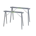 Genesis GSH400A-2 Metal Folding Sawhorse Kit, 800 lb. Capacity, Non-Marring Padded Surface (2-Pack) thumbnail 1