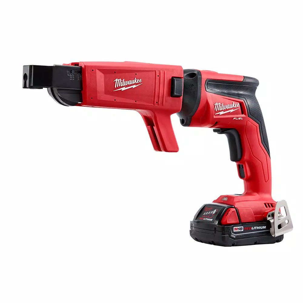 Milwaukee M18 FUEL 18V Brushless Cordless Drywall Screw Gun Kit with Collated Attachment