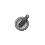 Fox Run 5.5 in. Granite Mortar and Pestle Set, Gray Stone Kitchen Accessory thumbnail 3