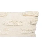 3R Studios White Embroidered Cotton Throw Pillow with Fringed Edges, 20 in. x 20 in. thumbnail 3