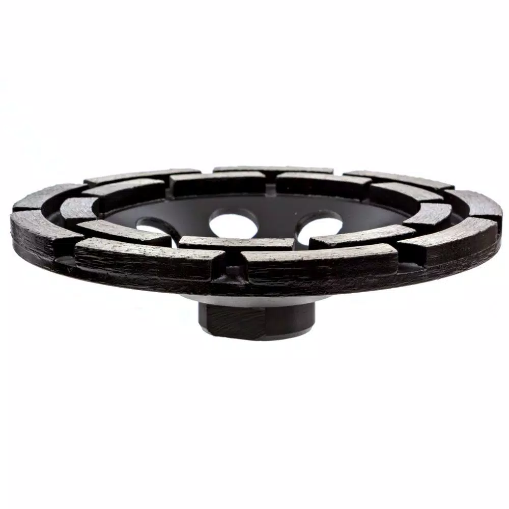 Thinset Removal Bit 4.5 in. Double Row Diamond Grinding Cup Wheel for Masonry and Thinset Removal