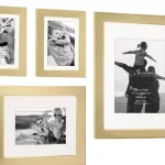Stonebriar Collection Stonebriar Decorative Stamped Gold Metal Picture Frame Set, 7-Piece Gallery Wall Set thumbnail 4
