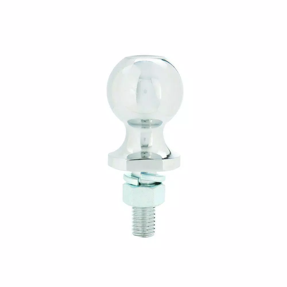TowSmart 2,000 lb. Capacity Chrome Hitch Ball, 1-7/8 in. Ball Diameter, 5/8 in. Shank