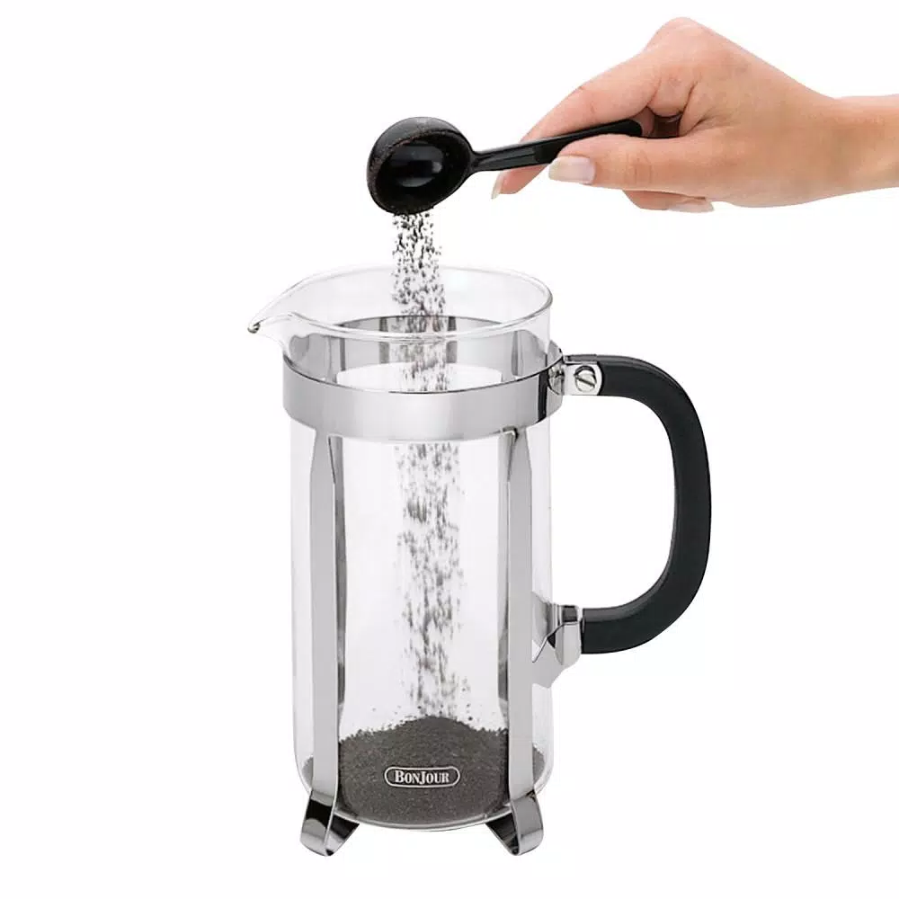 BonJour Monet 12-Cup French Press with Patented Stainless Steel Filtering Lid