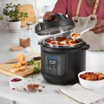 Magic Chef 9-in-1 6 Qt. Matte Black Electric Multi-Cooker with Stainless Steel Interior thumbnail 8