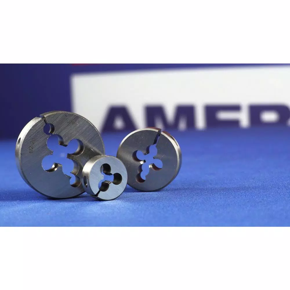 Drill America #5-40 x 1 in. High Speed Steel Round Adjustable Threading Die