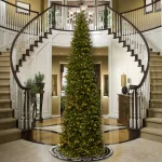 National Tree Company North Valley 12 ft. Spruce Pencil Slim Artificial Christmas Tree with 950 Clear Lights thumbnail 2