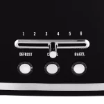 Kalorik 2-Slice Retro Wide Slot Toaster - Black thumbnail 3