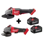 Milwaukee M18 FUEL 4-1/2 in. / 5 in. Cordless Angle Grinder Kit with Paddle Switch & (2) M18 6.0 Ah Batteries thumbnail 1