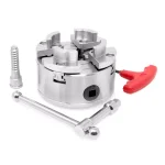 WEN 3.75 in. 4-Jaw Self-Centering Keyed Scroll Chuck with 1 in. x 8TPI Thread thumbnail 2