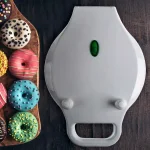 Chef Buddy 750W Mini Donut Maker, Nonstick Electric Dessert Specialty Appliance, White thumbnail 4