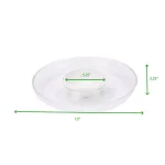 Mind Reader 13 in. Clear Acrylic Chip and Dip Bowl Set, Round Serving Tray for Parties and Entertaining thumbnail 7