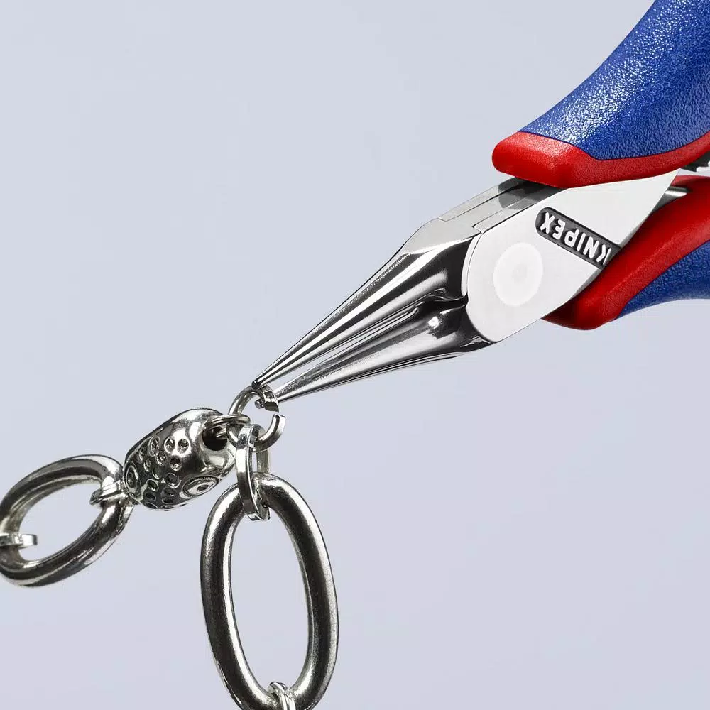 KNIPEX 4-1/2 in. Electronics Pliers with Round Tips and Comfort Grip