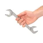 TEKTON 32 mm Angle Head Open End Wrench, 60° Offset, 4140 Chrome Moly Steel thumbnail 6
