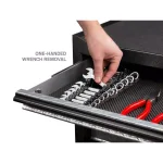 TEKTON 12-Tool Store-and-Go Stubby Wrench Rack Keeper, Black thumbnail 6
