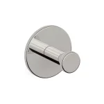 Nameeks Boutique Hotel Satin Nickel Brass Single Bathroom Robe and Towel Hook thumbnail 1