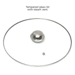 Ecolution Pure Intentions 12 Qt. Stainless Steel Stock Pot with Glass Lid thumbnail 6