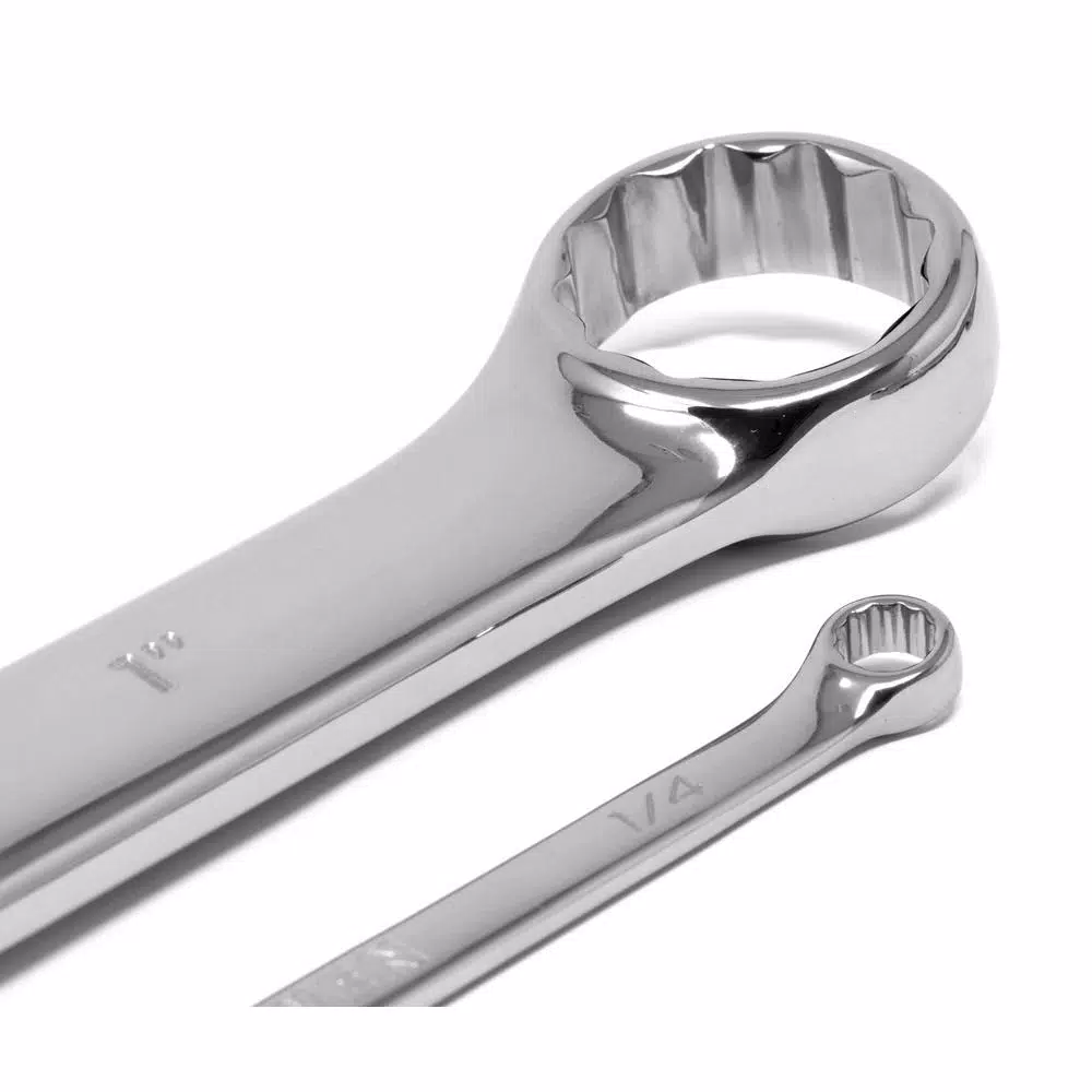WEN 13-Piece SAE Combination Wrench Set with Storage Rack, Chrome Vanadium Steel
