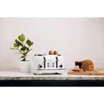 Haden Heritage 4-Slice Retro Wide Slot Toaster, 1500W, White thumbnail 3