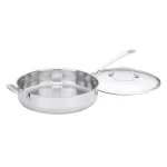 Cuisinart Contour 5 qt. Stainless Steel Saute Pan with Glass Lid thumbnail 1