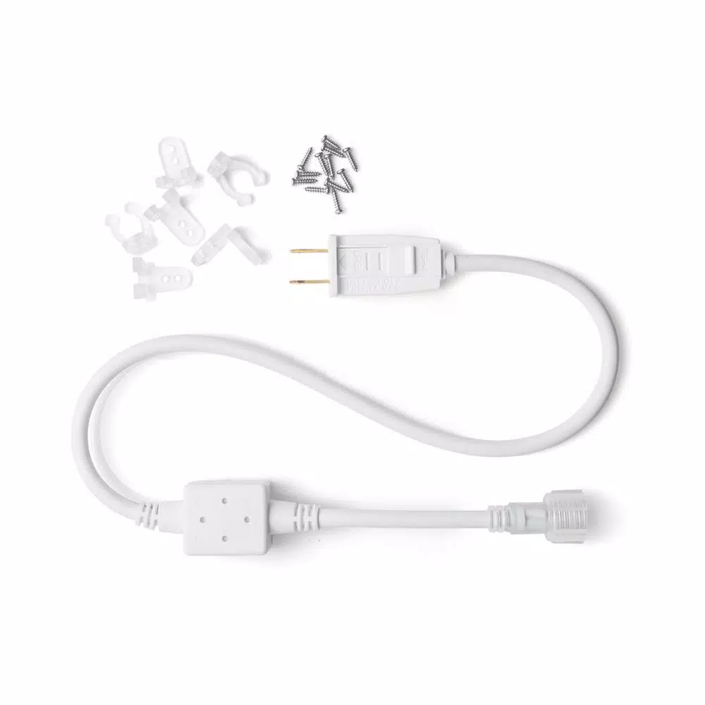 DEERPORT DECOR 16 ft. Soft White LED Rope Light 360° Directional Shine, Indoor/Outdoor Decoration (2-Pack)