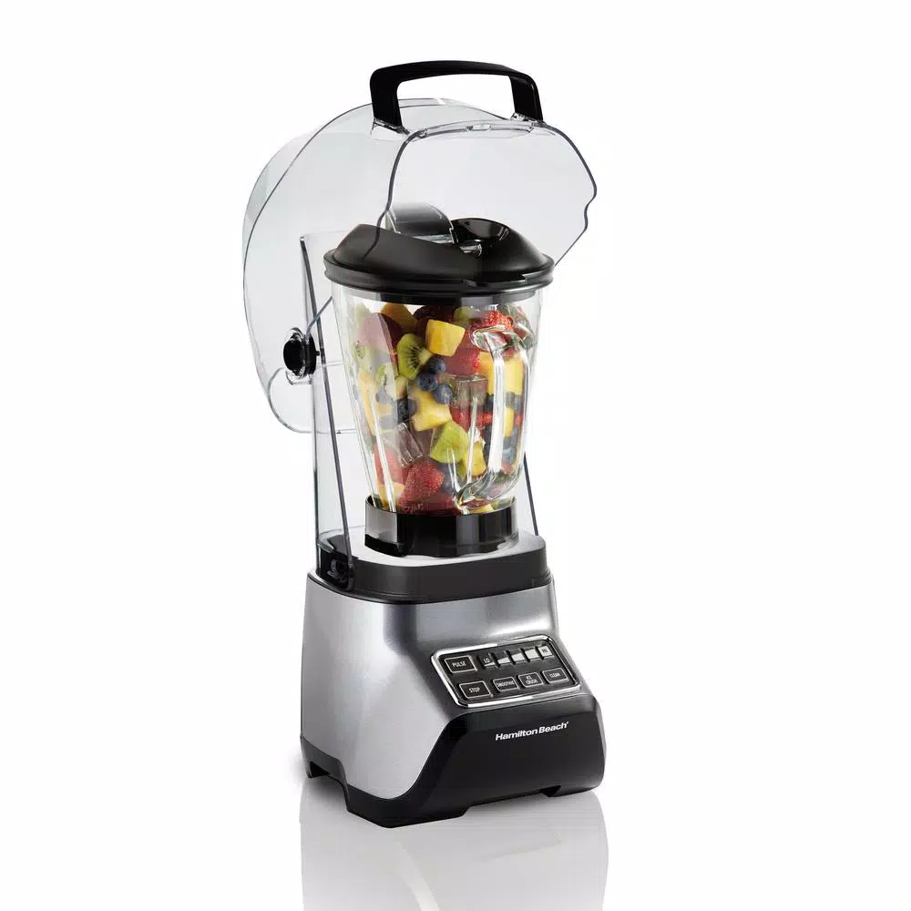 Hamilton Beach Sound Shield 950 Blender, 52 oz Glass Jar, 950W Peak Power, Grey