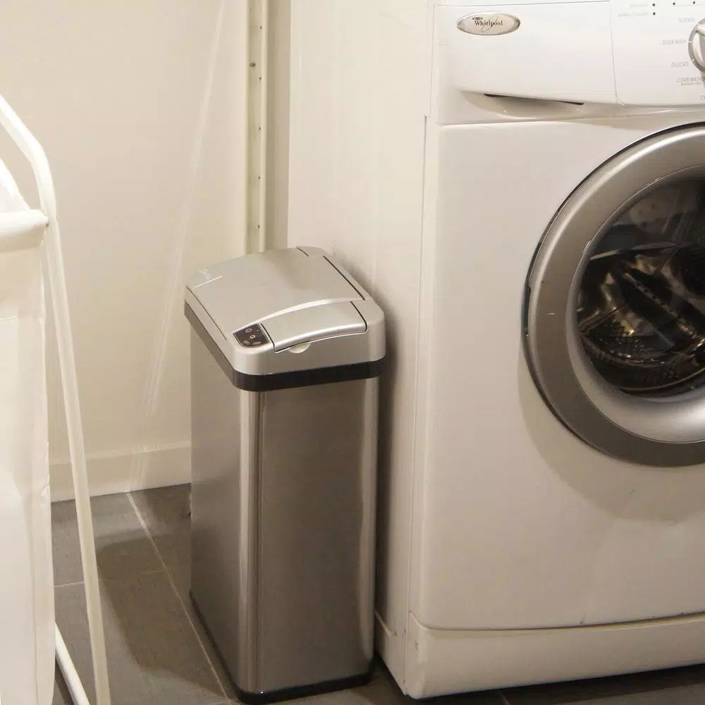 iTouchless 4 Gal. Stainless Steel Touchless Automatic Sensor Trash Can with Odor Filter and Fragrance