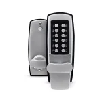 Premier Lock Grip Tight Tools Satin Chrome Mechanical Push-Button Keyless Entry Lock with Holdback thumbnail 6