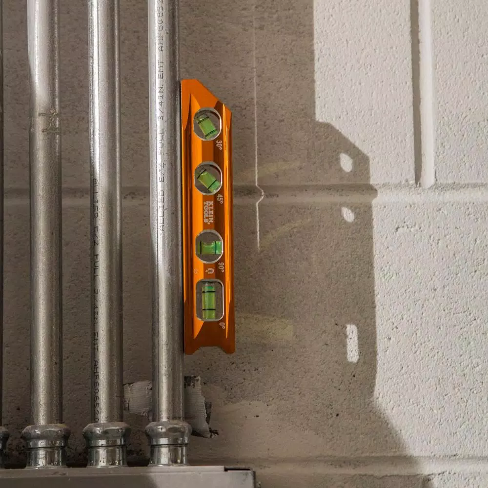 Klein Tools 8 in. Aluminum Torpedo Billet Level with Rare Earth Magnets